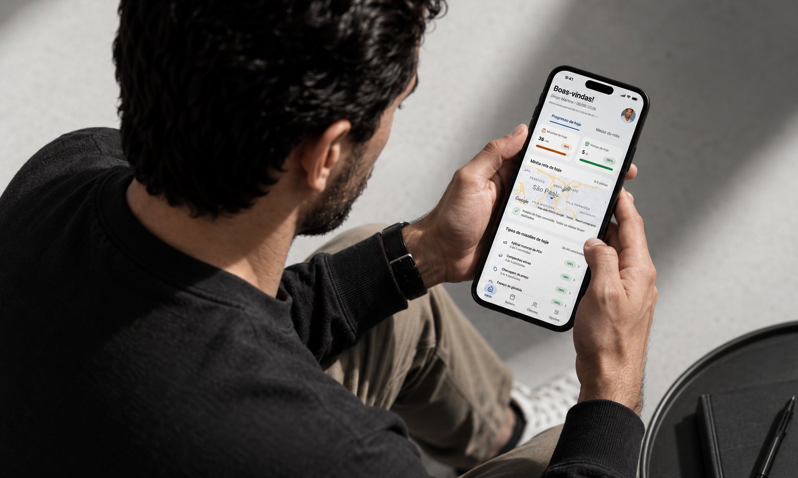 Produto Smart Promotion em uso